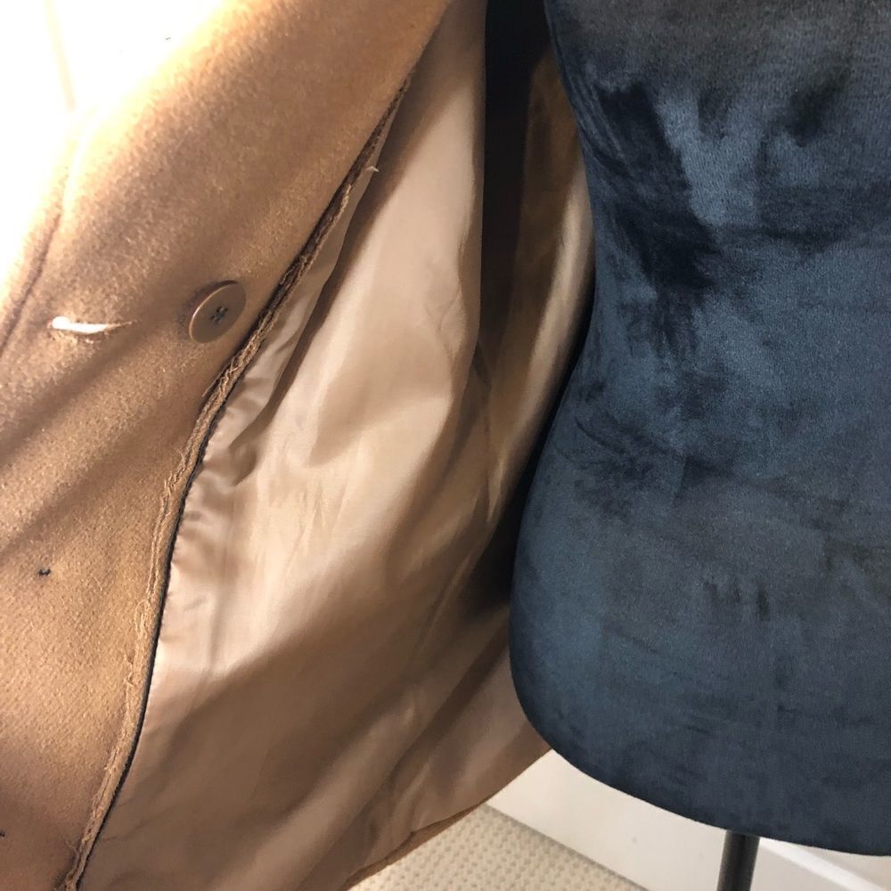 Monroe & Main tan button front pea coat size x large - Picture 10 of 14